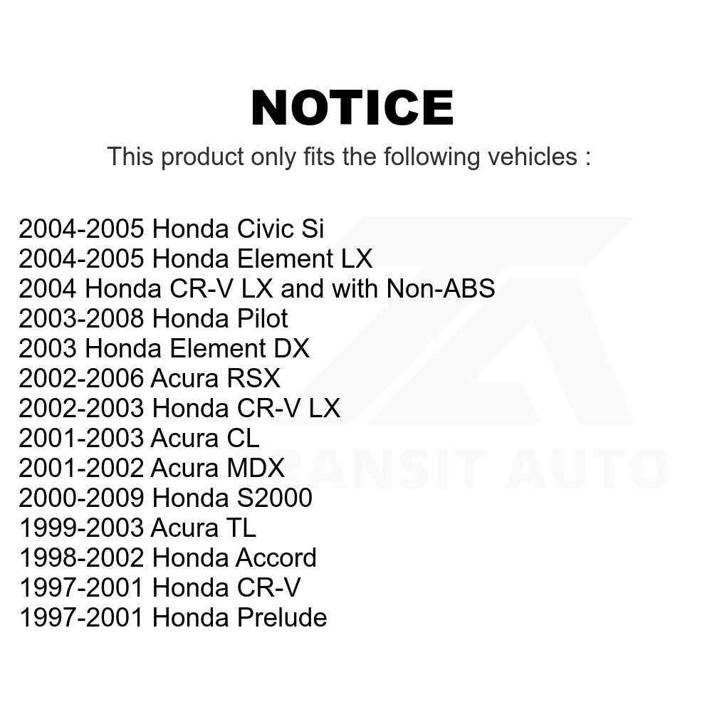 Wheel Bearing 70-510050 For Honda Accord Pilot CR-V Civic Acura TL Element RSX MDX S2000 CL Prelude