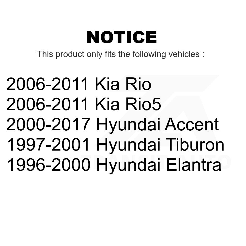 Front Wheel Bearing 70-510055 For Hyundai Accent Kia Rio Rio5 Elantra Tiburon