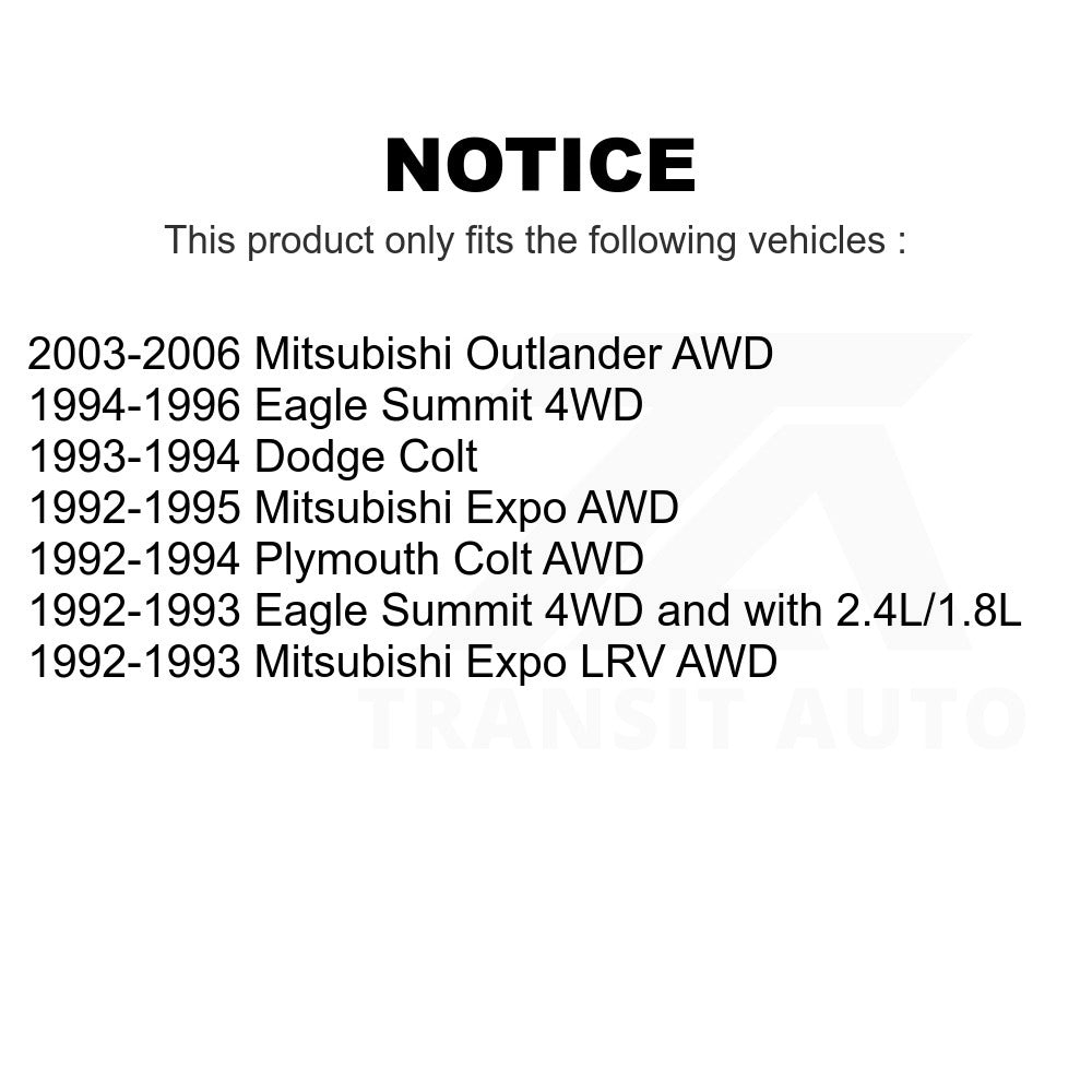Rear Wheel Bearing 70-511013 For Mitsubishi Outlander Eagle Summit Colt Plymouth Expo LRV Dodge