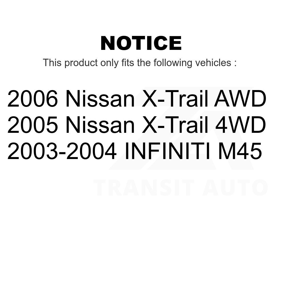 Rear Wheel Bearing 70-511038 For INFINITI M45 Nissan X-Trail