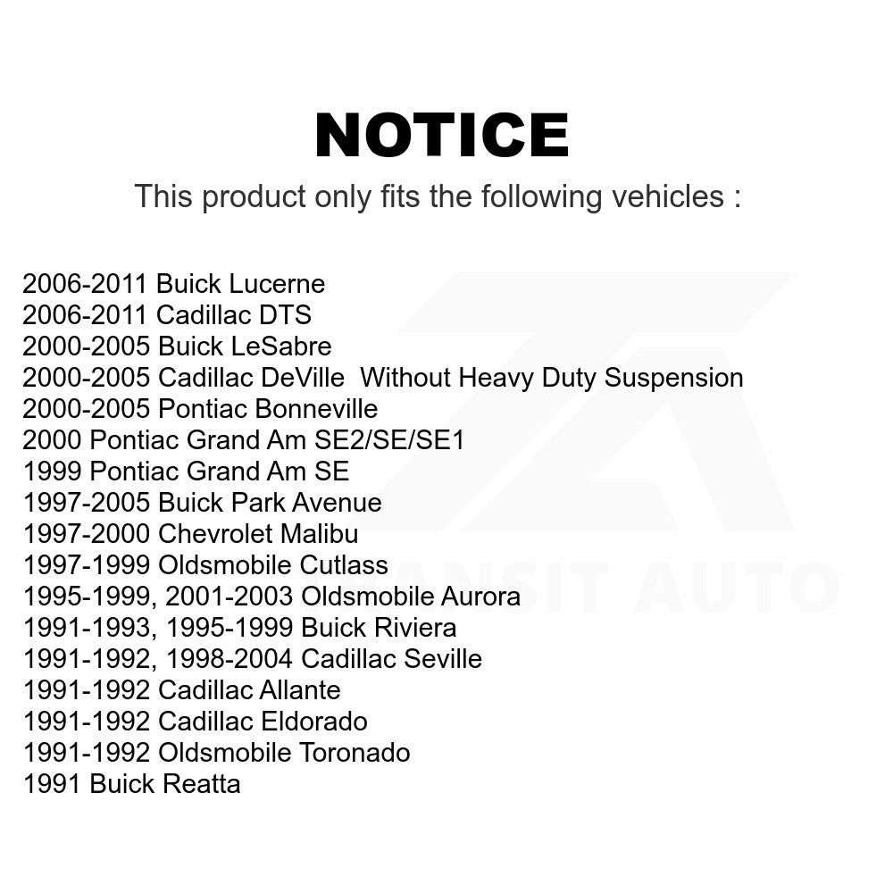 Rear Wheel Bearing Hub Assembly 70-512003 For Buick LeSabre Cadillac Lucerne DeVille DTS Park Avenue Pontiac Chevrolet Malibu Bonneville Grand Am Seville Oldsmobile Aurora Riviera Cutlass Eldorado
