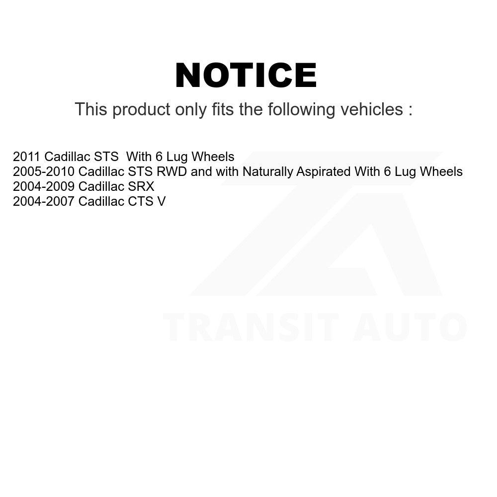Rear Wheel Bearing Hub Assembly 70-512243 For Cadillac CTS SRX STS