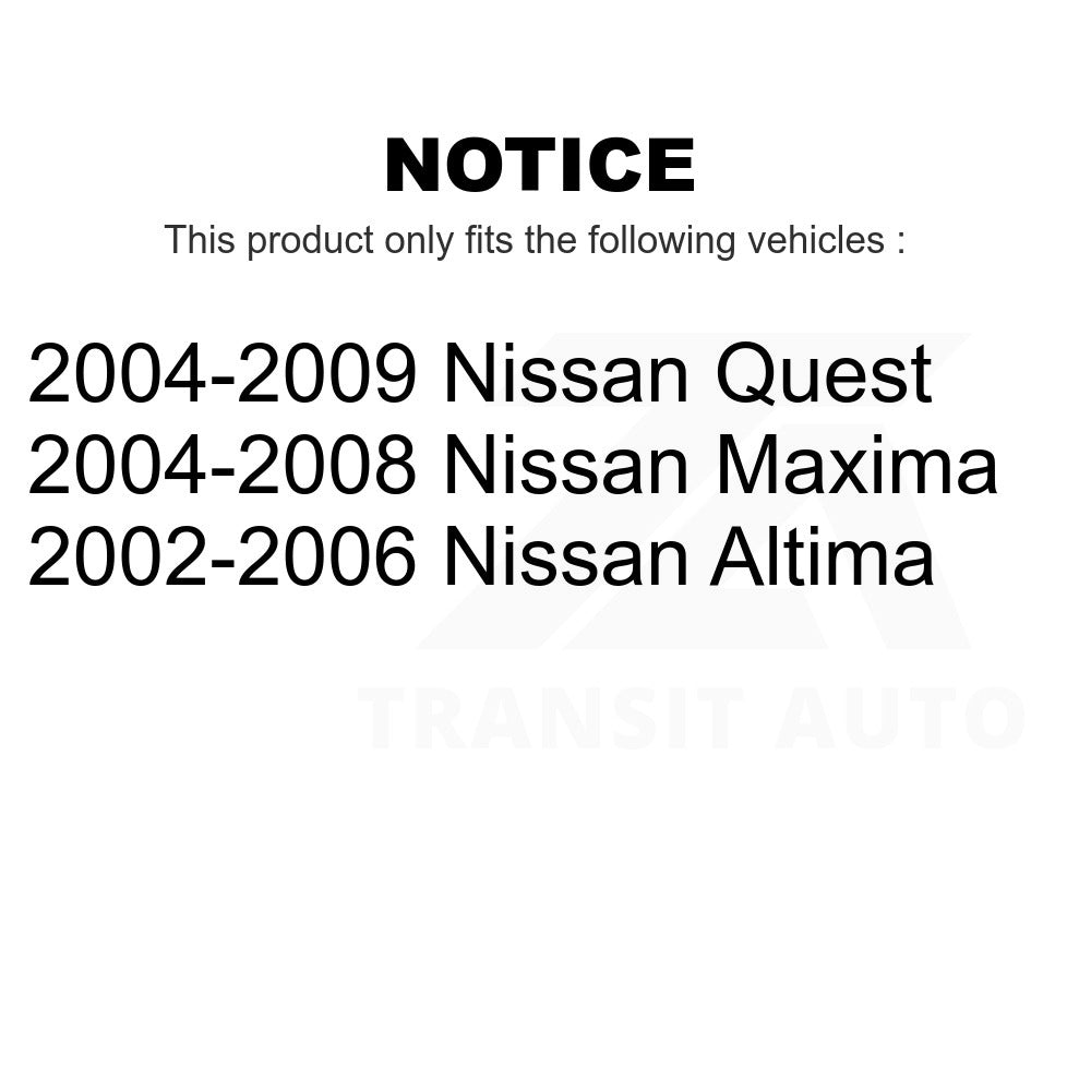 Rear Wheel Bearing Hub Assembly 70-512292 For Nissan Altima Maxima Quest