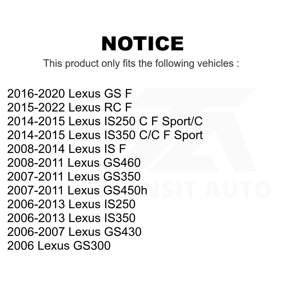 Rear Wheel Bearing Hub Assembly 70-512337 For Lexus IS250 IS350 GS350 GS300 GS430 RC F IS GS450h GS GS460