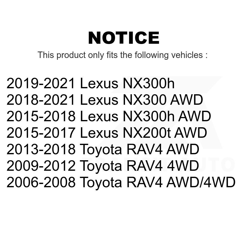Rear Wheel Bearing Hub Assembly 70-512374 For Toyota RAV4 Lexus NX200t NX300 NX300h