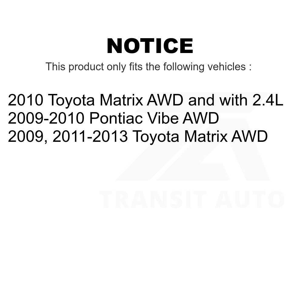 Rear Wheel Bearing Hub Assembly 70-512404 For Toyota Matrix Pontiac Vibe