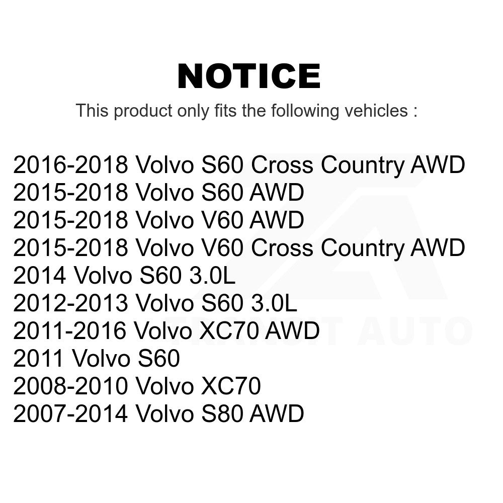 Rear Wheel Bearing Hub Assembly 70-512414 For Volvo S60 XC70 S80 V60 Cross Country