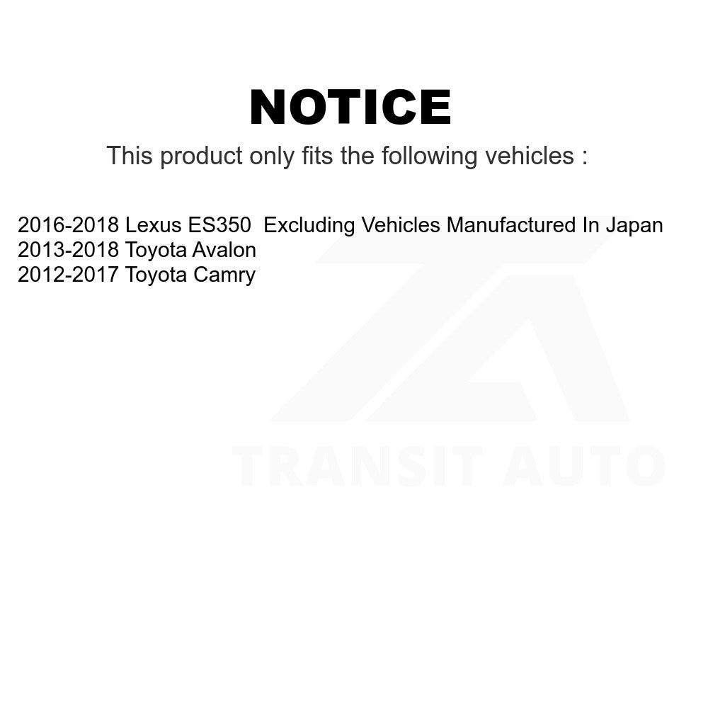 Rear Left Wheel Bearing Hub Assembly 70-512454 For Toyota Camry Avalon Lexus ES350