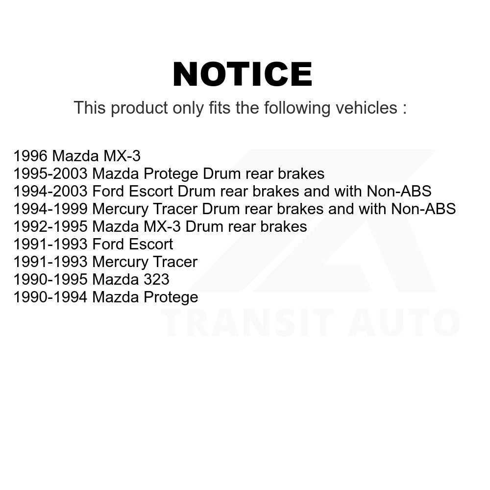 Rear Wheel Bearing Hub Assembly 70-513030 For Ford Escort Mazda Protege Mercury Tracer MX-3 323