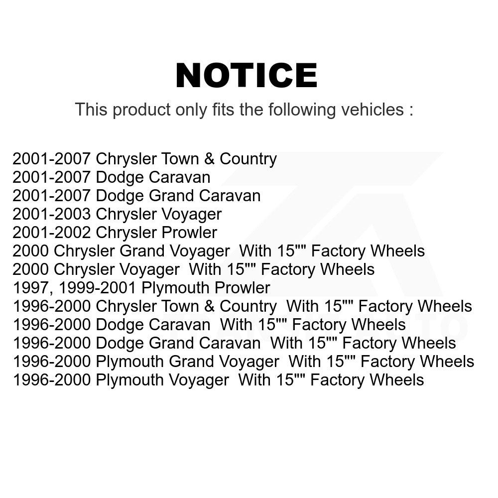 Front Wheel Bearing Hub Assembly 70-513123 For Dodge Grand Caravan Chrysler Town & Country Plymouth Voyager Prowler