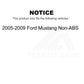 Front Wheel Bearing Hub Assembly 70-513222 For 2005-2009 Ford Mustang Non-ABS