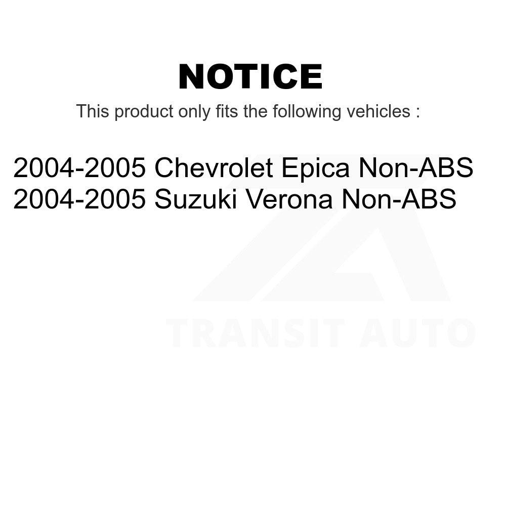 Front Wheel Bearing Hub Assembly 70-513251 For 2004-2005 Suzuki Verona Chevrolet Epica Non-ABS