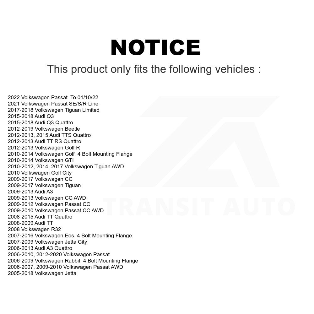 Wheel Bearing Hub Assembly 70-513253 For Volkswagen Jetta Passat Tiguan Beetle CC Audi Q3 GTI Eos Golf Rabbit A3 TT Quattro Limited R R32 TTS RS City