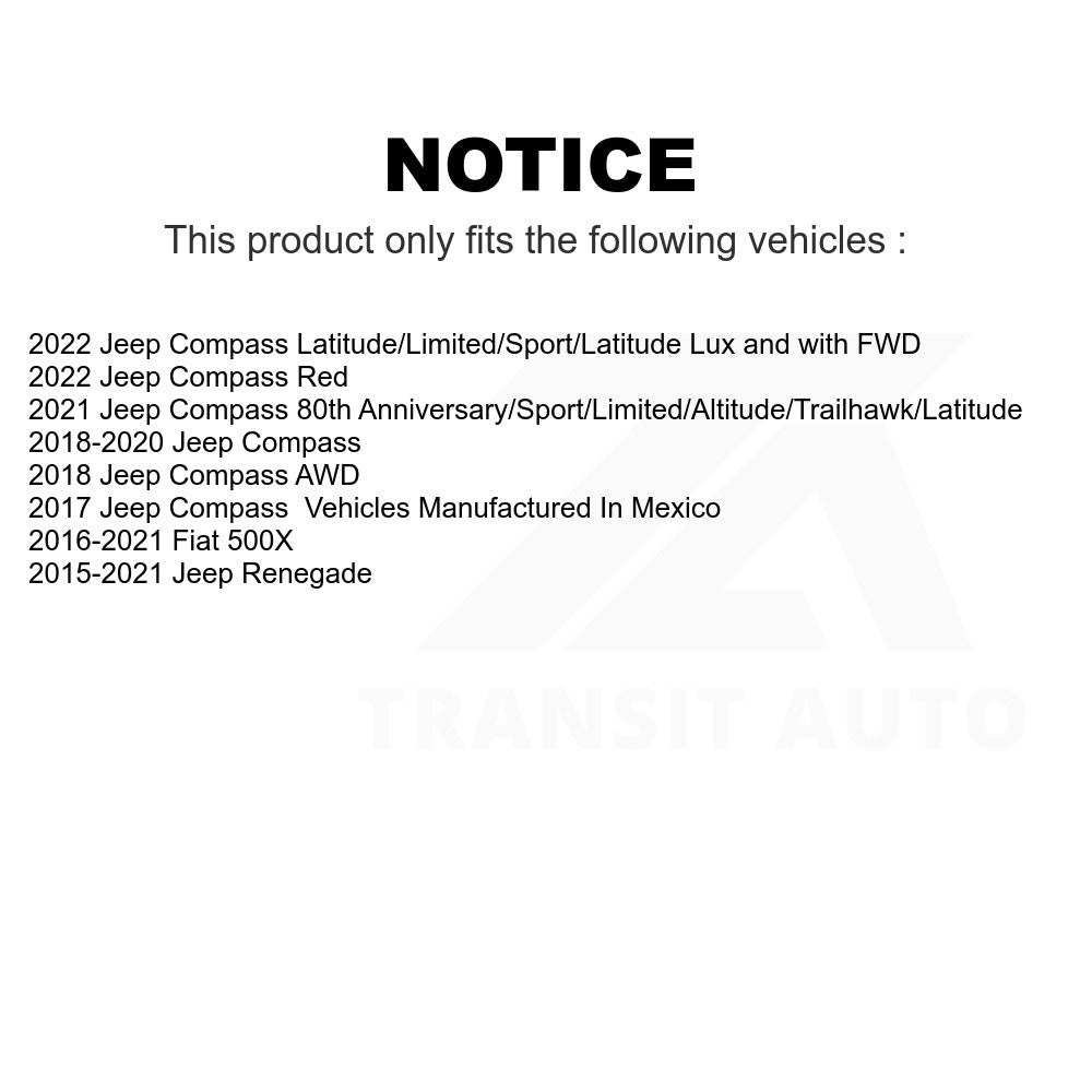 Wheel Bearing Hub Assembly 70-513389 For Jeep Renegade Compass Fiat 500X