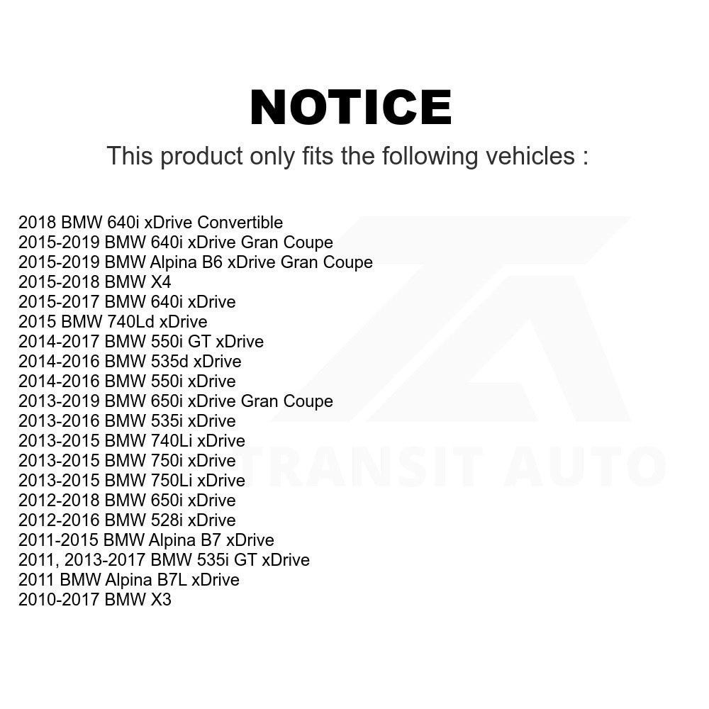 Front Wheel Bearing Hub Assembly 70-513391 For BMW X3 528i xDrive 535i X4 750Li 650i 550i 535d Gran Coupe GT 740Li 750i 640i Alpina B6 740Ld B7 B7L