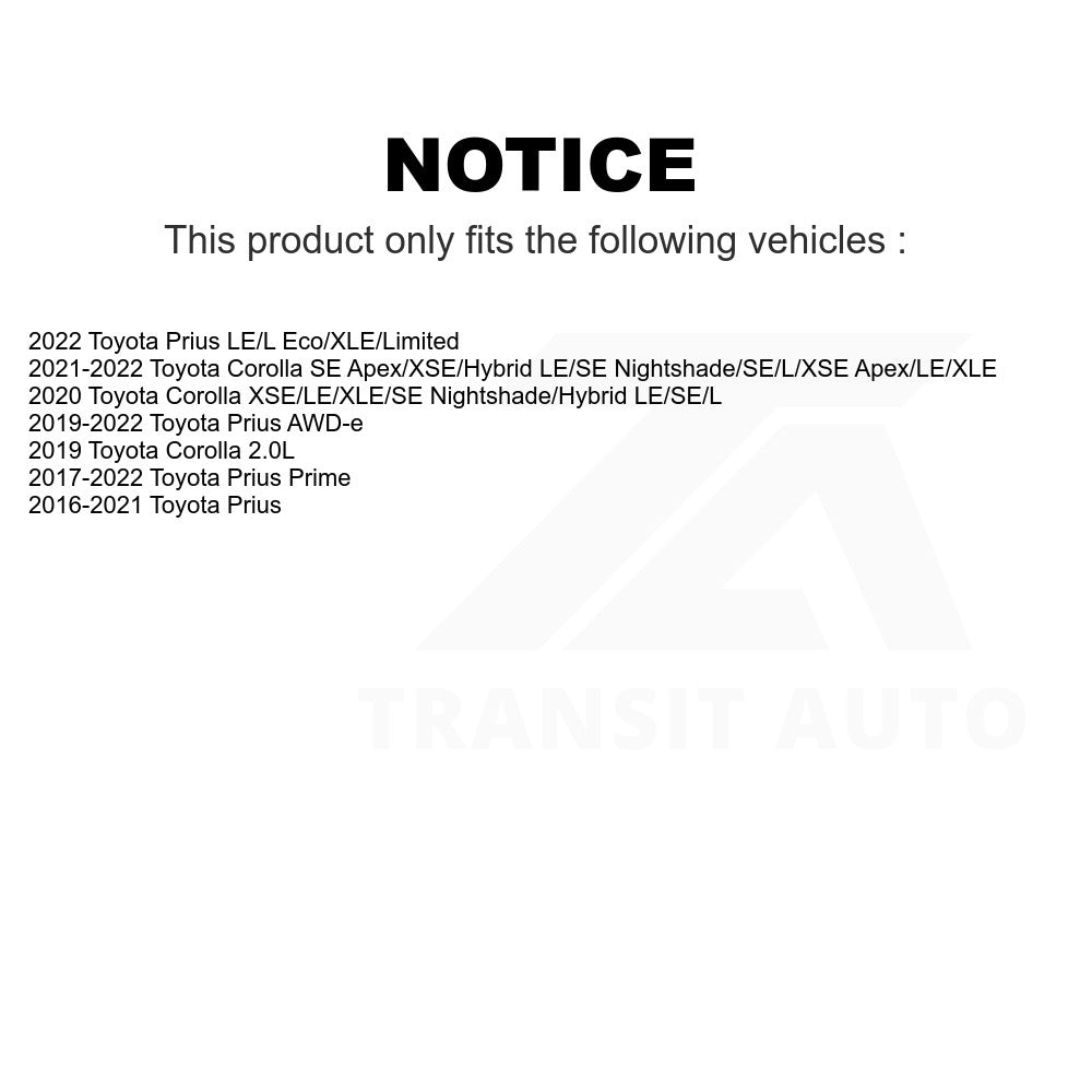 Front Wheel Bearing Hub Assembly 70-513402 For Toyota Corolla Prius Prime AWD-e