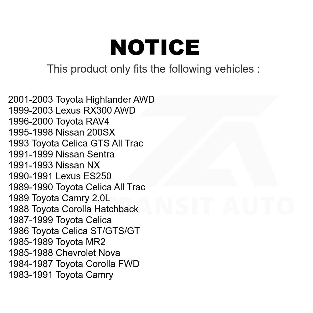 Wheel Bearing 70-514002 For Toyota Lexus RX300 Highlander RAV4 Nissan Sentra Camry Celica Corolla 200SX MR2 Chevrolet Nova NX ES250