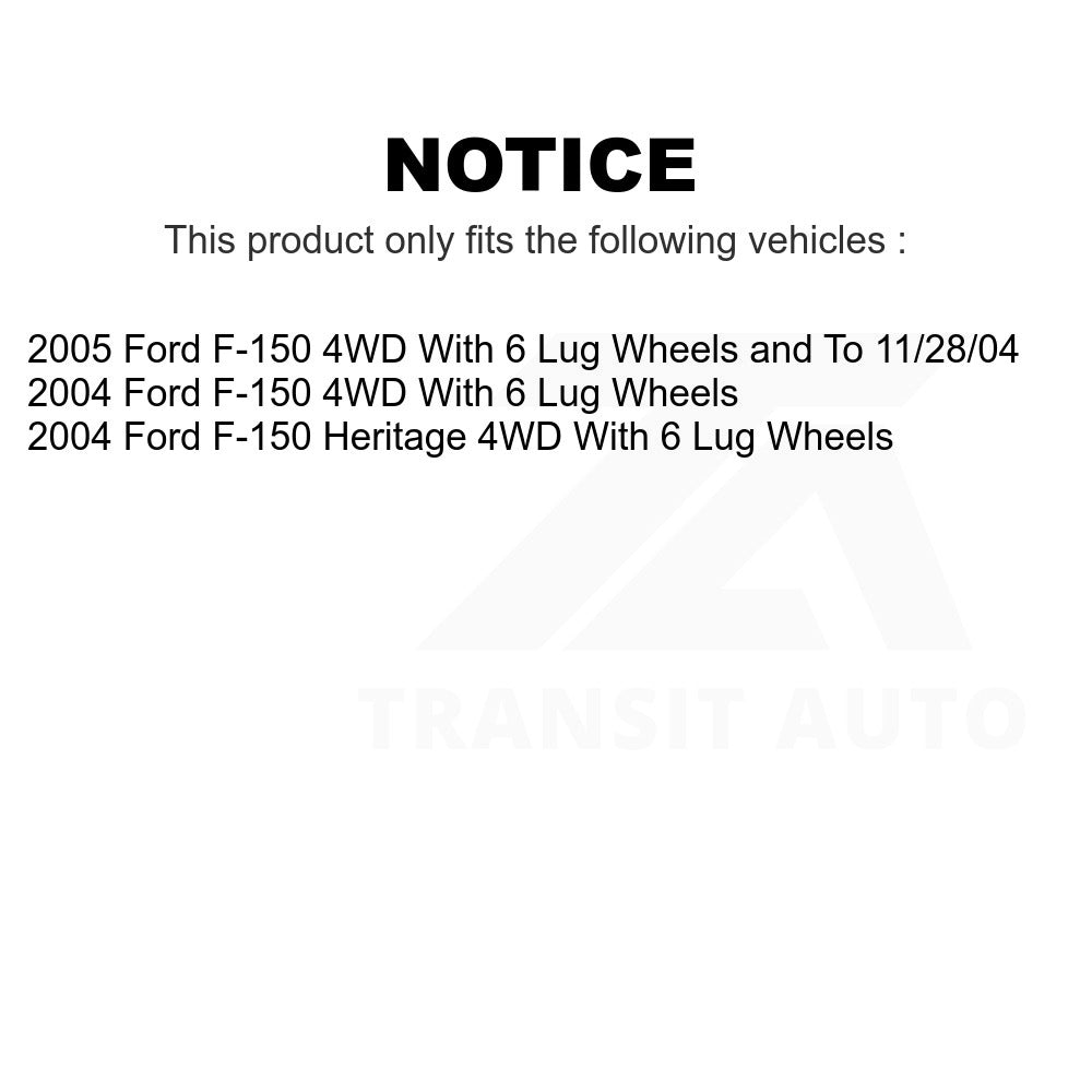 Front Wheel Bearing Hub Assembly 70-515046 For Ford F-150 Heritage 4WD