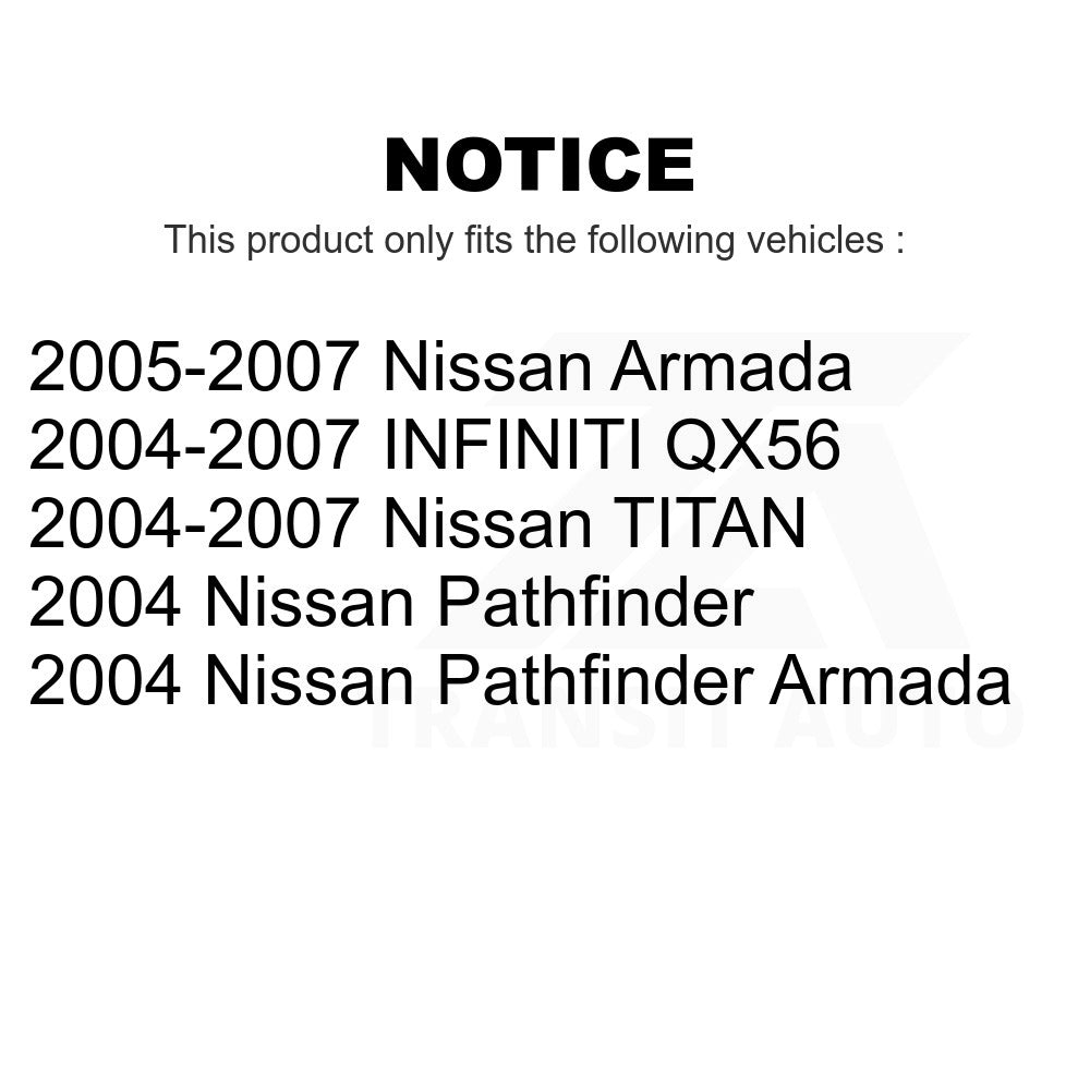 Front Wheel Bearing Hub Assembly 70-515066 For Nissan Titan Armada INFINITI QX56 Pathfinder TITAN
