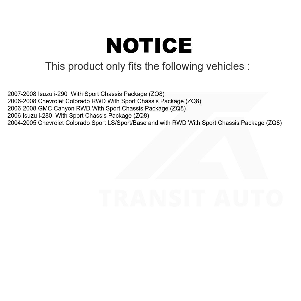 Front Left Wheel Bearing Hub Assembly 70-515106 For Chevrolet Colorado GMC Canyon Isuzu i-290 i-280 With Sport Chassis Package (ZQ8)