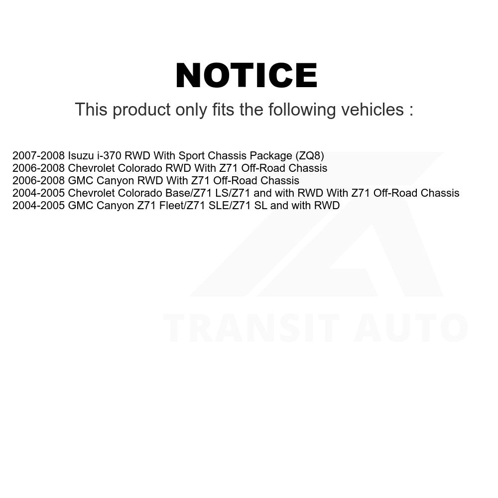 Front Left Wheel Bearing Hub Assembly 70-515108 For Chevrolet Colorado GMC Canyon Isuzu i-370