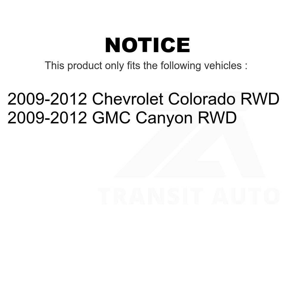 Front Wheel Bearing Hub Assembly 70-515120 For 2009-2012 Chevrolet Colorado GMC Canyon RWD