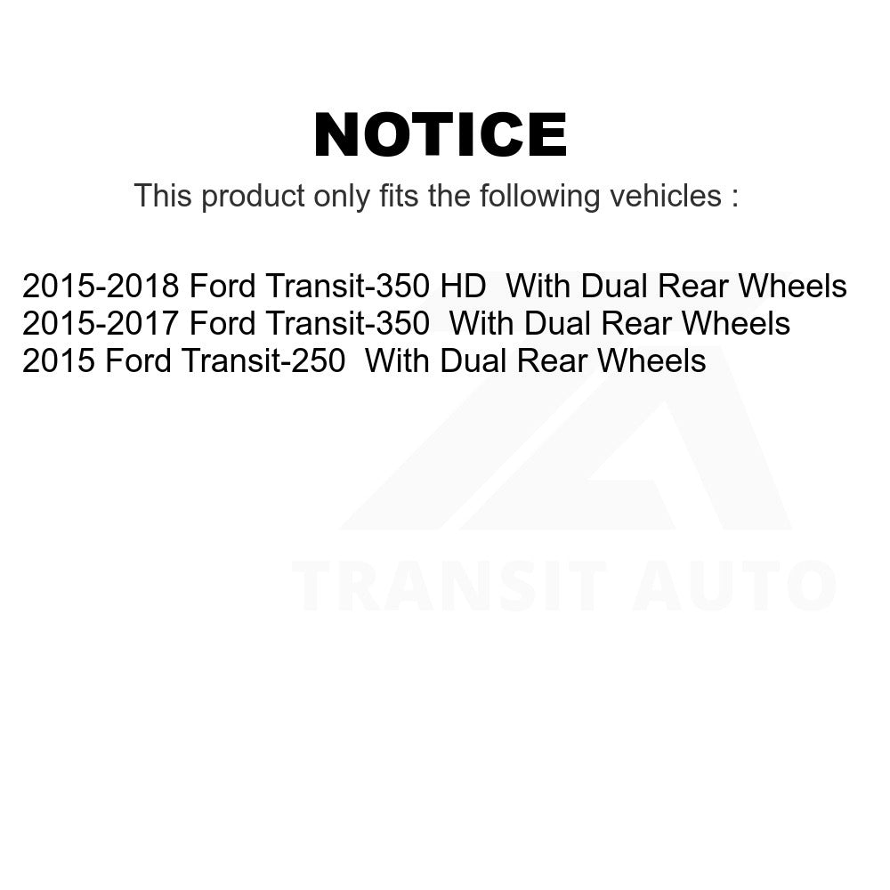 Front Wheel Bearing Hub Assembly 70-515152 For Ford Transit-350 Transit-250 HD With Dual Rear Wheels