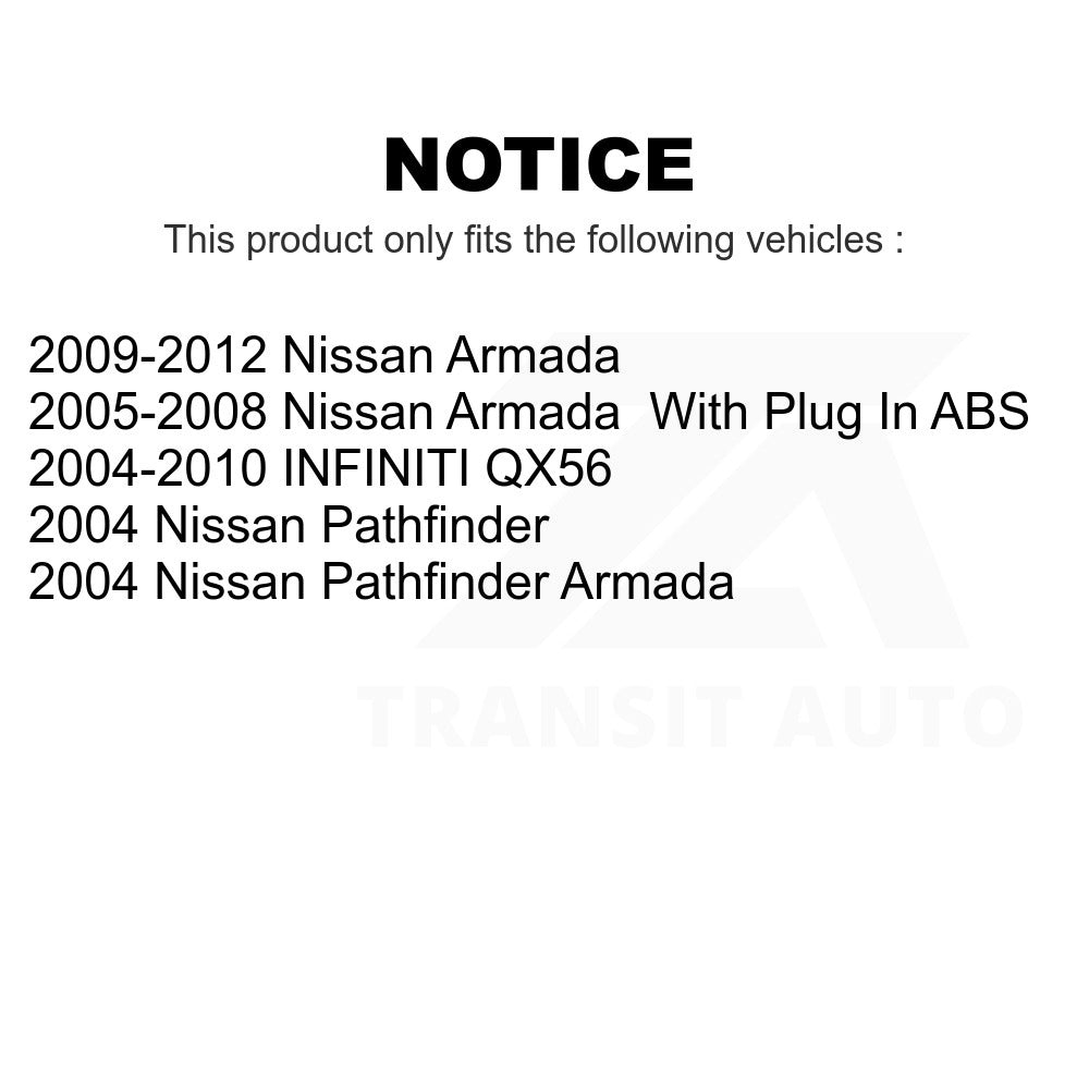 Rear Wheel Bearing Hub Assembly 70-541004 For Nissan Armada INFINITI QX56 Pathfinder