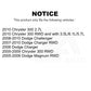 Front Lower Rearward Suspension Control Arm 72-CK640664 For Dodge Chrysler 300 Charger Magnum Challenger