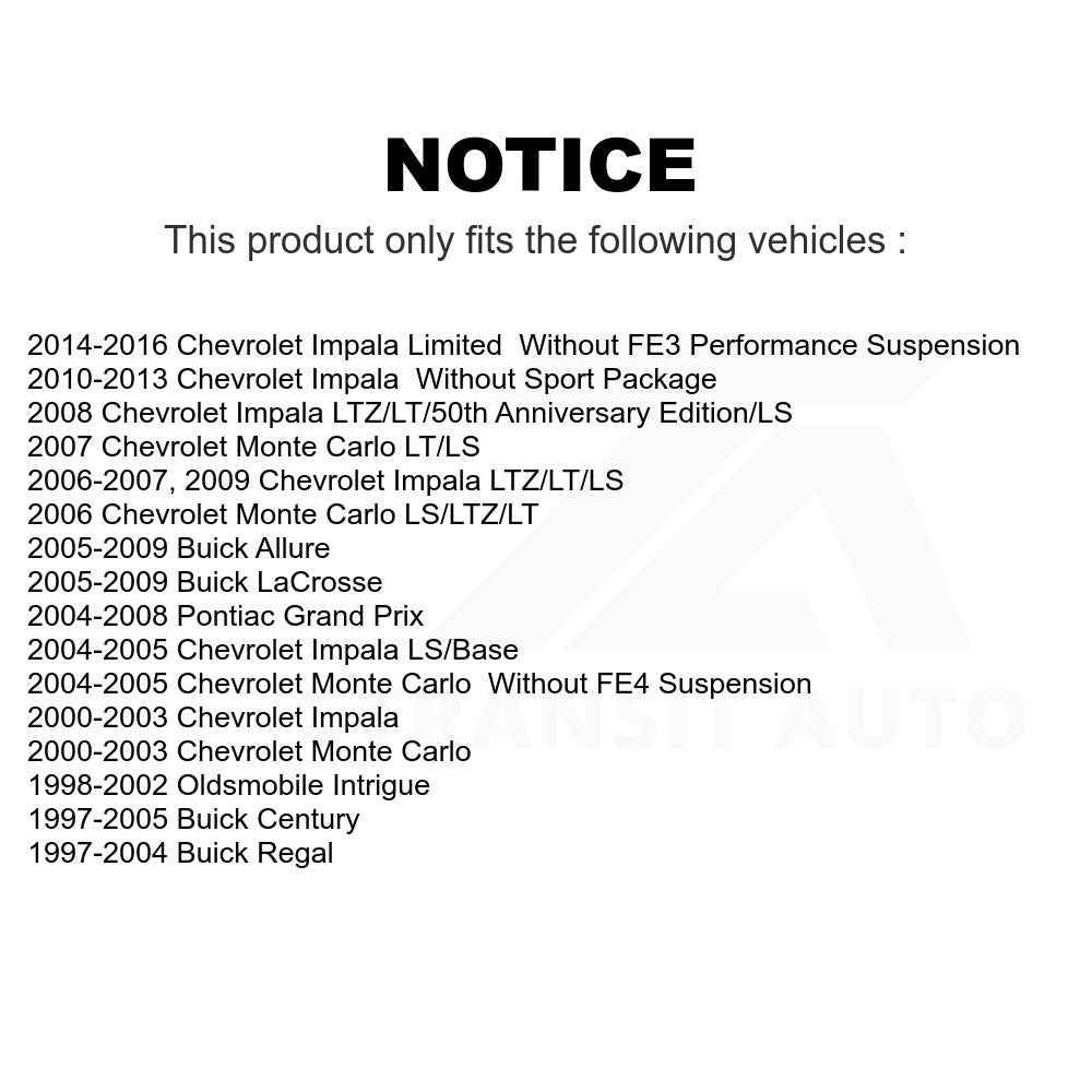 Front Outer Steering Tie Rod End 72-ES3459 For Chevrolet Impala Buick Century Pontiac Grand Prix LaCrosse Monte Carlo Limited Regal Oldsmobile Intrigue Allure