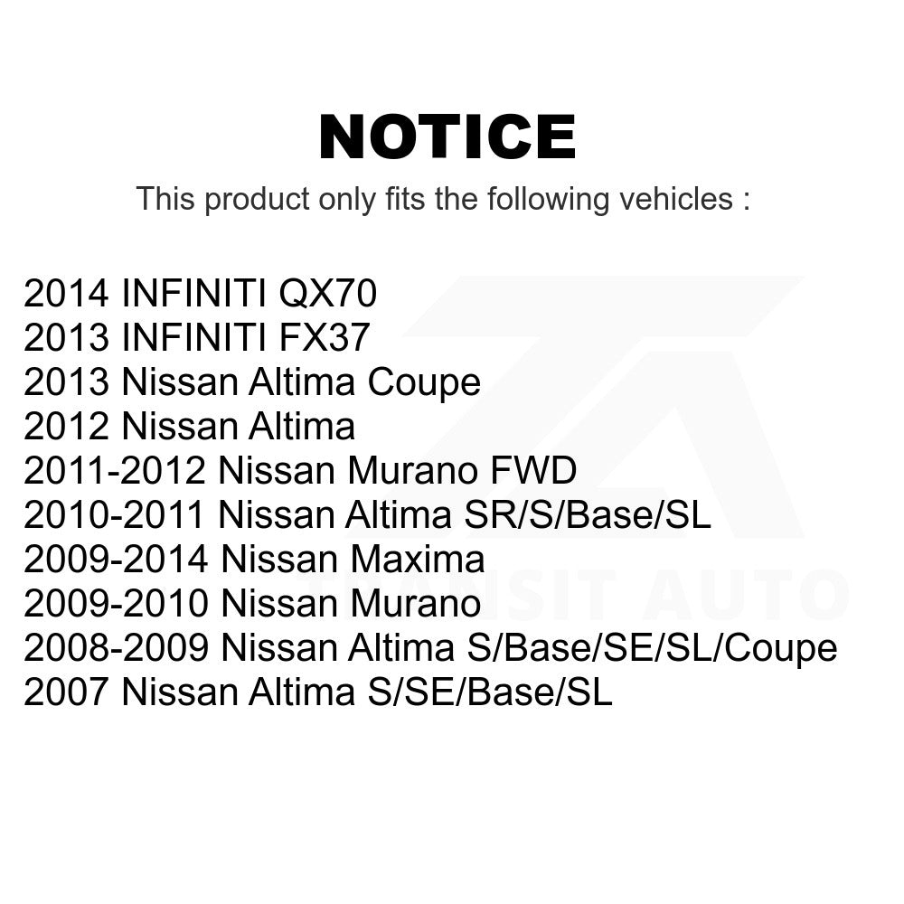 Front Outer Steering Tie Rod End 72-ES800357 For Nissan Altima Maxima Murano INFINITI FX37 QX70