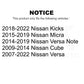 Suspension Stabilizer Bar Link Kit 72-K750098 For Nissan Versa Note Kicks Cube Micra