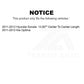 Front Left Suspension Stabilizer Bar Link Kit 72-K750611 For 2011-2012 Hyundai Sonata Kia Optima