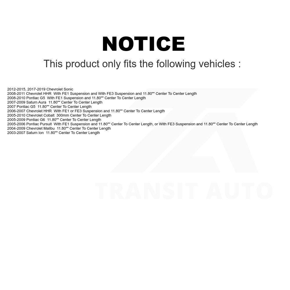 Front Suspension Stabilizer Bar Link Kit 72-K80252 For Chevrolet Cobalt Malibu Pontiac G6 HHR Saturn Sonic Ion Aura G5 Pursuit