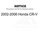 Rear Right Suspension Stabilizer Bar Link Kit 72-K80369 For 2002-2006 Honda CR-V