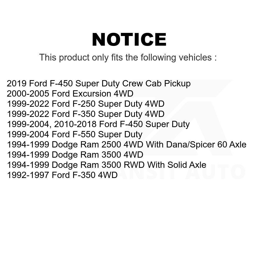 Front Lower Suspension Ball Joint 72-K8607T For Ford F-250 Super Duty F-350 Dodge Ram 2500 Excursion 3500 F-450 F-550