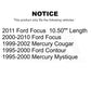 Front Suspension Stabilizer Bar Link Kit 72-K8744 For Ford Focus Contour Mercury Cougar Mystique