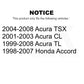 Rear Right Suspension Stabilizer Bar Link Kit 72-K90342 For Honda Accord Acura TL TSX CL