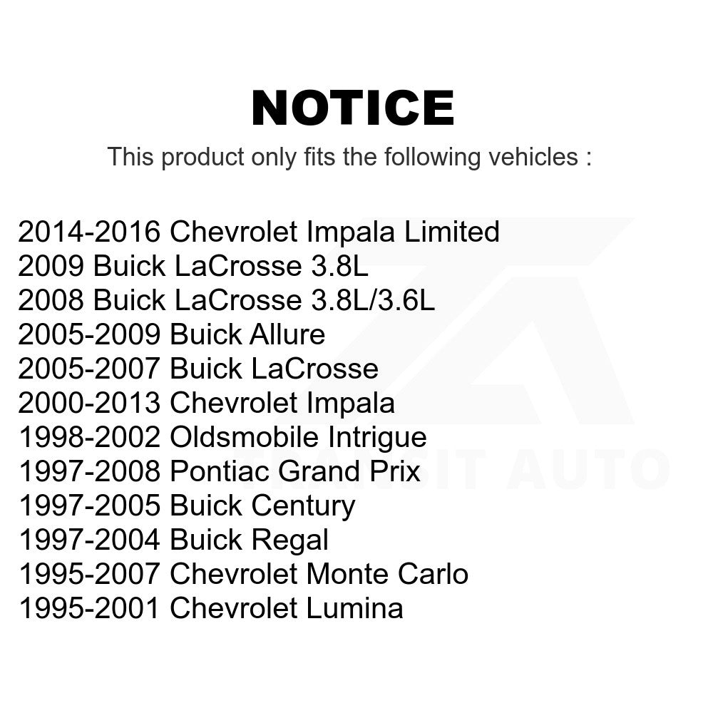 Rear Left Suspension Strut Hardware Kit 73-902969 For Chevrolet Impala Buick Pontiac Grand Prix Century Monte Carlo LaCrosse Limited Lumina Regal Oldsmobile Intrigue Allure