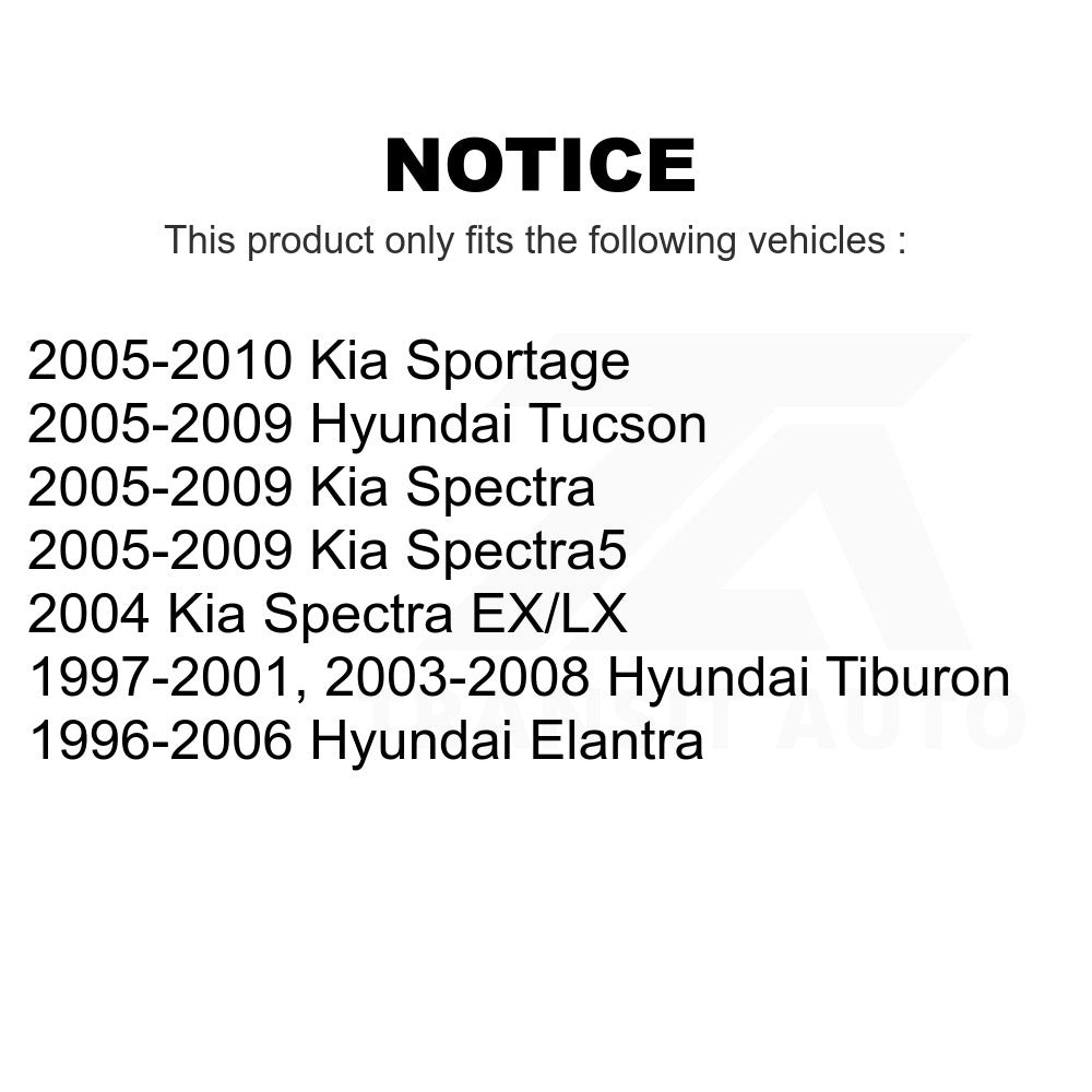 Rear Left Suspension Strut Hardware Kit 73-903935 For Hyundai Kia Elantra Spectra Sportage Tucson Tiburon Spectra5