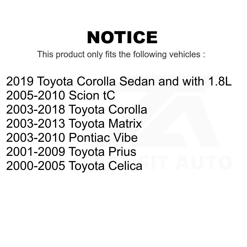 Rear Suspension Strut Hardware Kit 73-904990 For Toyota Corolla Prius Matrix Pontiac Vibe Scion tC Celica