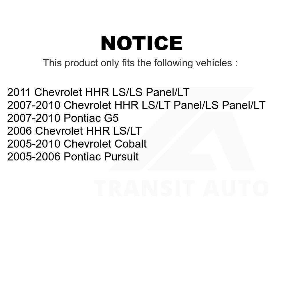 Front Suspension Strut Hardware Kit 73-905907 For Chevrolet Cobalt HHR Pontiac G5 Pursuit