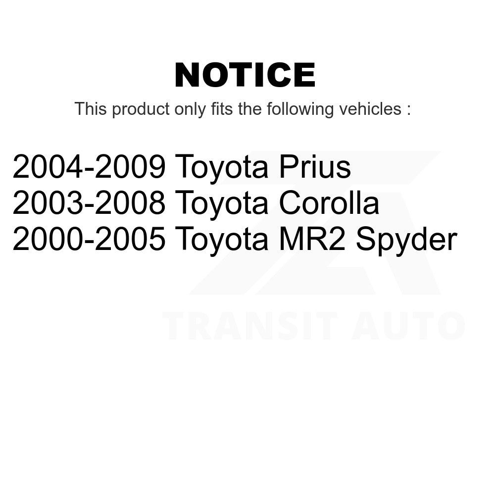 Front Suspension Strut Hardware Kit 73-905957 For Toyota Corolla Prius MR2 Spyder