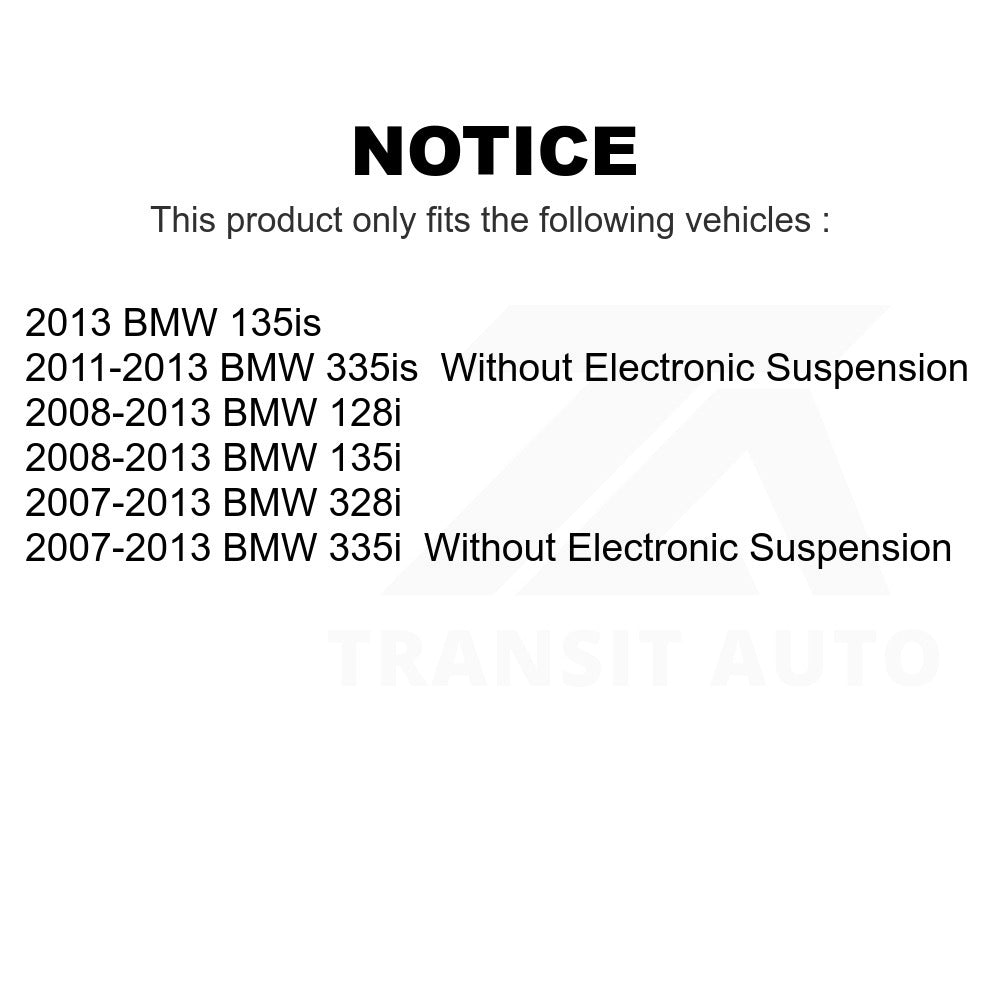Rear Lower Suspension Strut Hardware Kit 73-907985 For BMW 328i 335i 128i 135i 335is 135is
