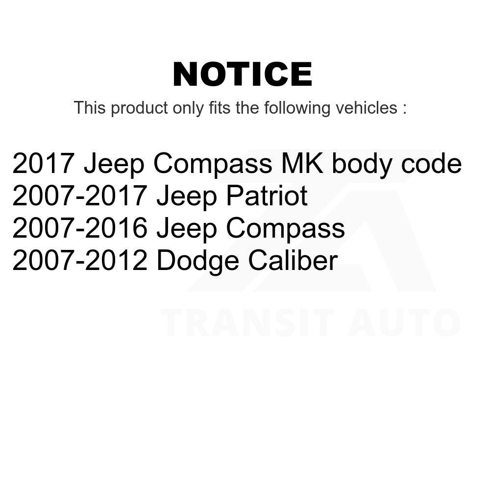 Front Suspension Strut Hardware Kit 73-907994 For Jeep Patriot Compass Dodge Caliber