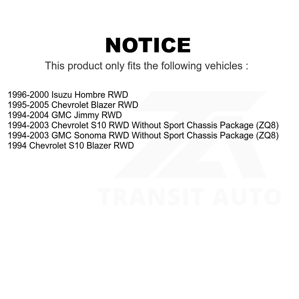 Front Shock Absorber 78-37129 For Chevrolet S10 Blazer GMC Sonoma Jimmy Isuzu Hombre RWD