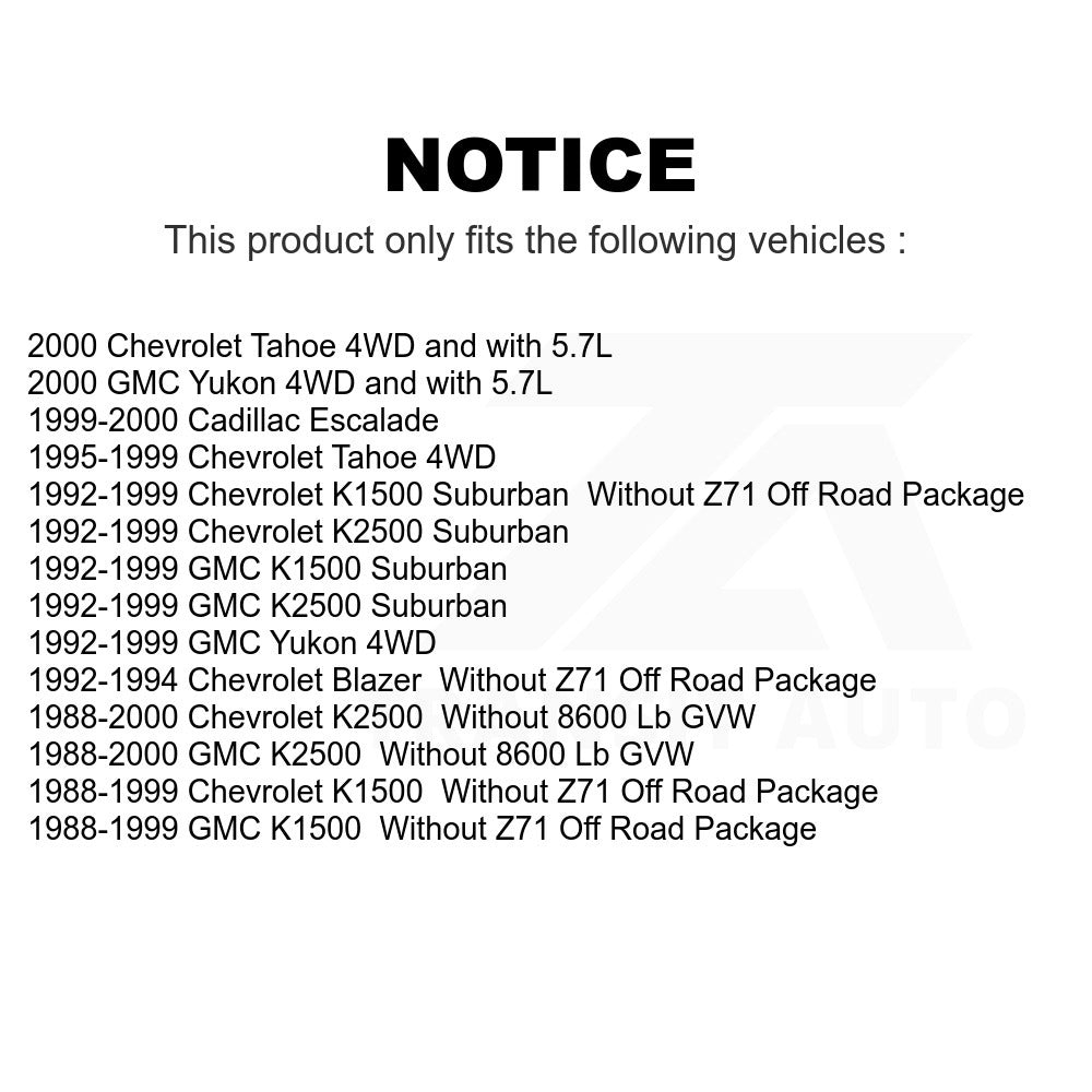 Front Shock Absorber 78-37130 For Chevrolet K1500 GMC Tahoe K2500 Suburban Yukon Cadillac Escalade Blazer