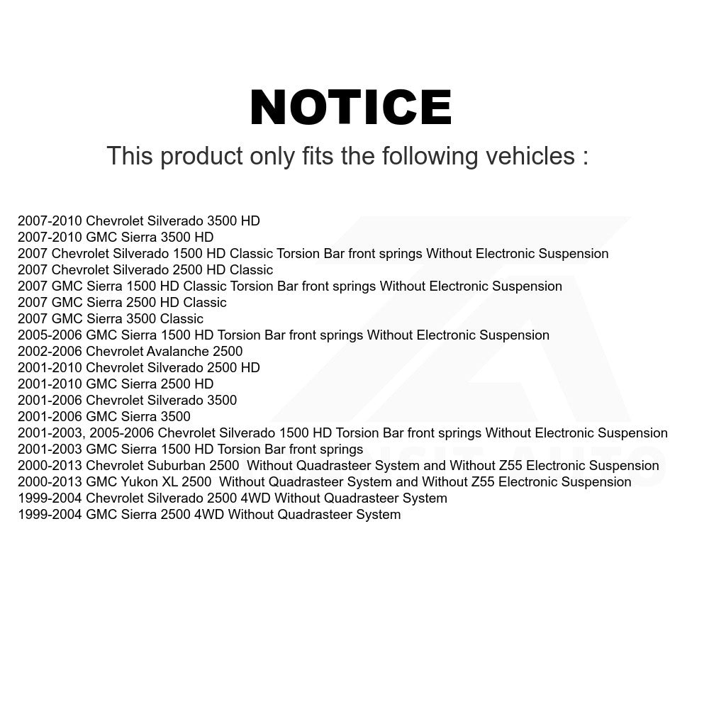 Front Shock Absorber 78-37181 For Chevrolet Silverado 2500 HD GMC Sierra 3500 Classic 1500 Suburban Yukon XL Avalanche