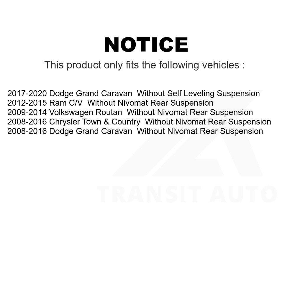 Rear Shock Absorber 78-37290 For Dodge Grand Caravan Chrysler Town & Country Volkswagen Routan Ram C/V
