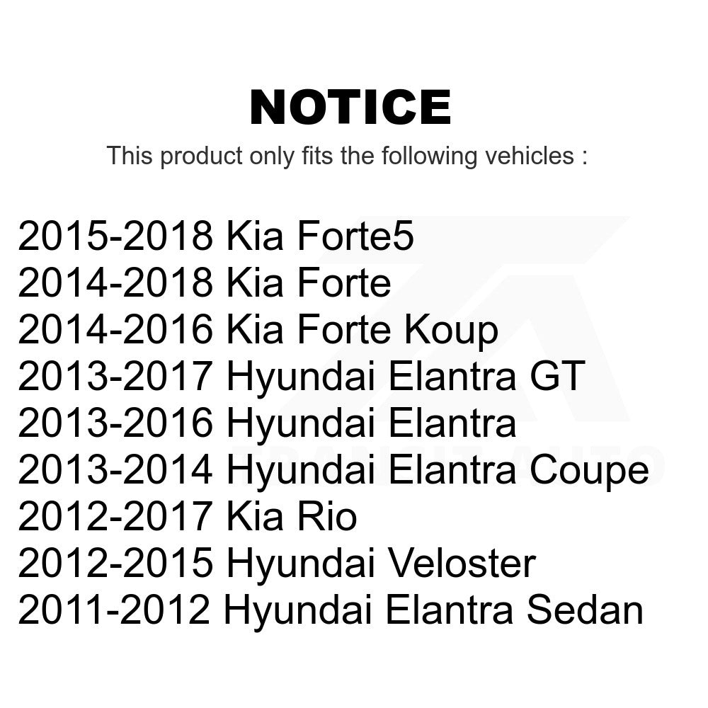 Rear Shock Absorber 78-5671 For Hyundai Elantra Kia Forte Rio Veloster GT Forte5 Coupe Koup